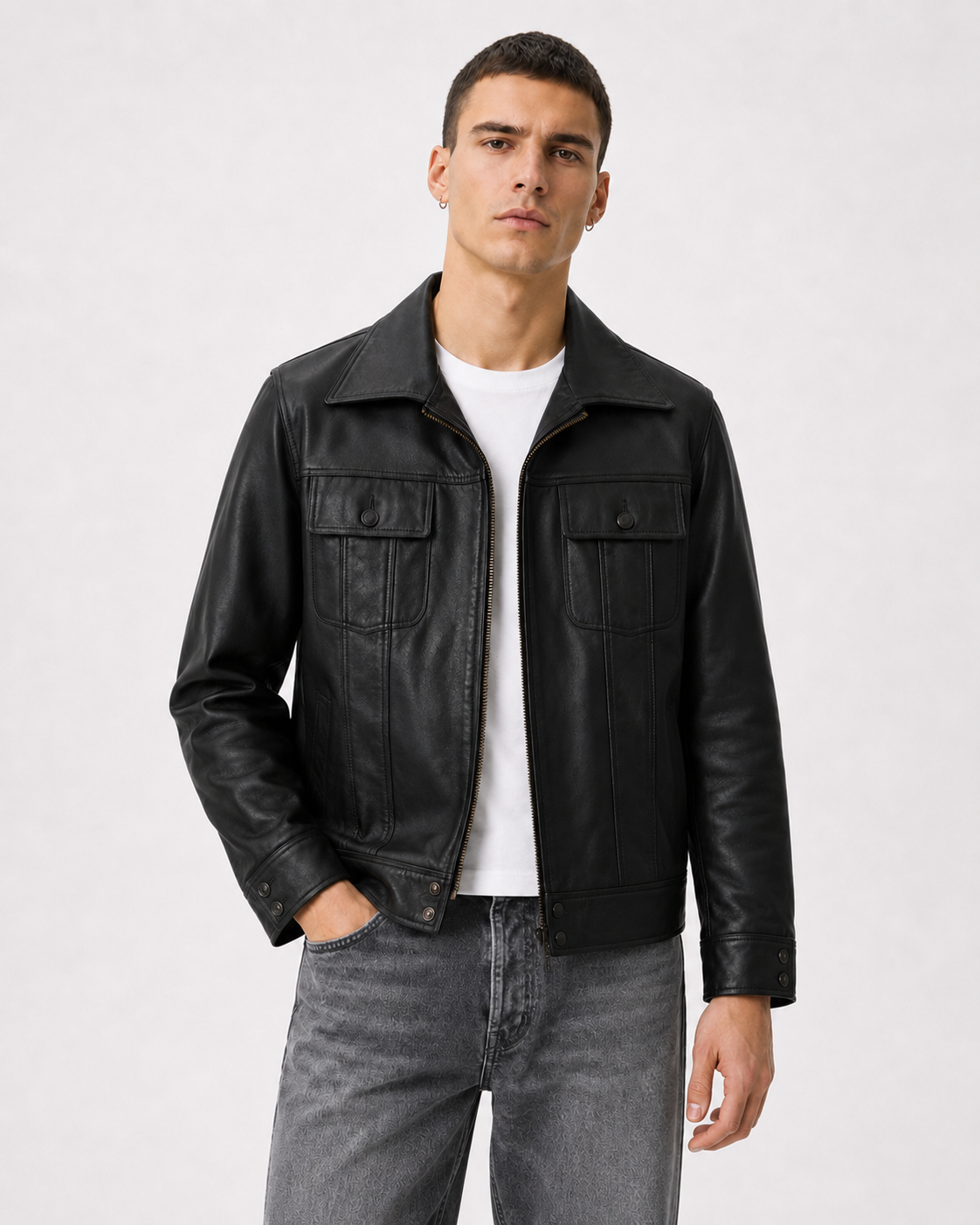 Elvis Presley 68 Comeback Black Leather Jacket - Buy Now - LeathersInn
