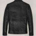 Aaron Taylor Johnson Black Leather Jacket - Back