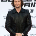 Aaron Taylor Johnson Black Leather Jacket - Front