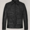 Aaron Taylor Johnson Black Leather Jacket - Main