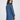 Adeline Blue Leather Bracelet-Sleeve Car Coat - Back