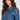 Adeline Blue Leather Bracelet-Sleeve Car Coat - Zoom