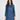 Adeline Blue Leather Bracelet-Sleeve Car Coat
