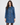 Adeline Blue Leather Bracelet-Sleeve Car Coat