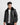 Arctic Wool Embellished Buffer Black Bomber Aviator Jacket - Front