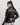 Aria Bodyfit Black Leather Biker Jacket - Back