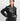 Aria Bodyfit Black Leather Biker Jacket - Zipped