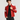 Brad Pitt Fight Club Mayhem Red & White Leather Jacket - Open Zipper