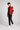 Brad Pitt Fight Club Mayhem Red & White Leather Jacket - Pose