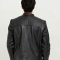 Bryant Black Moto Leather Jacket - Back