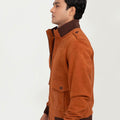 Colt Tan Suede Bomber Leather Jacket - Left