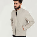 Daniil Chrome White Racer Matte Leather Jacket - Left