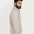 Daniil Chrome White Racer Matte Leather Jacket - Right