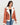 Decker Red-Orange with White Fur Leather Jacket - Front