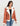 Decker Red-Orange with White Fur Leather Jacket - Front