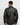 Drew Vertical Channel Black Leather Biker Jacket - Back