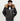 Elias Black Leather Jacket with Natural Fur Hood - Zipped