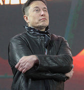 Elon Musk Black Leather Jacket