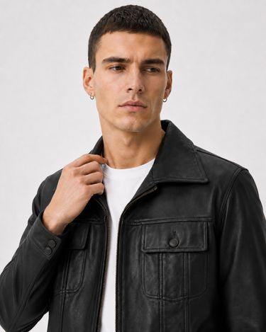 Elvis Presley 68 Comeback Black Leather Jacket - Buy Now - LeathersInn