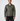 Everett Olive Green Leather Trucker Jacket - Front