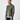 Everett Olive Green Leather Trucker Jacket - Side