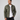 Everett Olive Green Leather Trucker Jacket