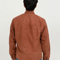 Fernando Brown Racer Matte Leather Jacket - Back