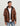 Fritz Brown Hoodie Leather Jacket - Front Unzipped