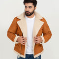 Gael Faux Fur Tain Tango B-3 Shearling Leather Jacket - Front