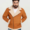 Gael Faux Fur Tain Tango B-3 Shearling Leather Jacket - Zipped