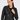 Hailey Baldwin Bieber Black Leather Jacket - Zoom