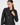Hailey Baldwin Bieber Black Leather Jacket - Zoom