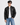 Infinite Mark Wahlberg Black Bomber Leather Jacket - Open Zipper