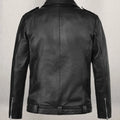 Jeffrey Morgan The Walking Dead Black Leather Jacket - Back