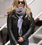 Jennifer Aniston Black Leather Jacket