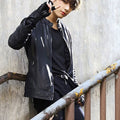 BTS Jungkook Black Leather Jacket - Front