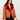 Kate Red-Orange Aviator Leather Jacket - Front