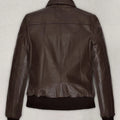 Kendall Jenner Brown Leather Jacket - Back