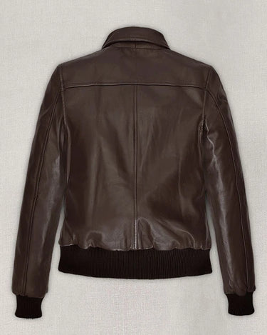 Kendall Jenner Brown Leather Jacket - Back