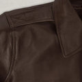 Kendall Jenner Brown Leather Jacket - Strap