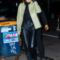 Kendall Jenner Green Leather Jacket