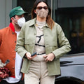 Kendall Jenner Green Leather Jacket