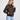 Kendall Jenner Brown Leather Jacket - Left