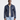 Kingsley Blue Waxed Leather Trucker Jacket - Open Front
