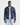 Kingsley Blue Waxed Leather Trucker Jacket - Open Front