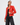 Kristen Stewart Quilted Biker Red Leather Jacket - Left