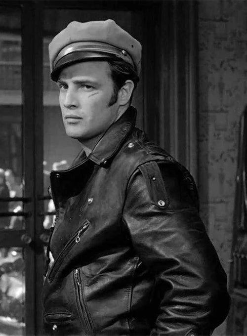 Marlon Brando Black Leather Jacket