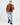 Nolan Brown Suede Trucker Leather Jacket - Pose