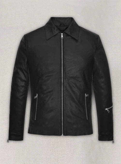 Nvidia CEO Jensen Huang Black Leather Jacket - Main