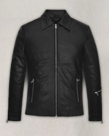 Nvidia CEO Jensen Huang Black Leather Jacket - Main